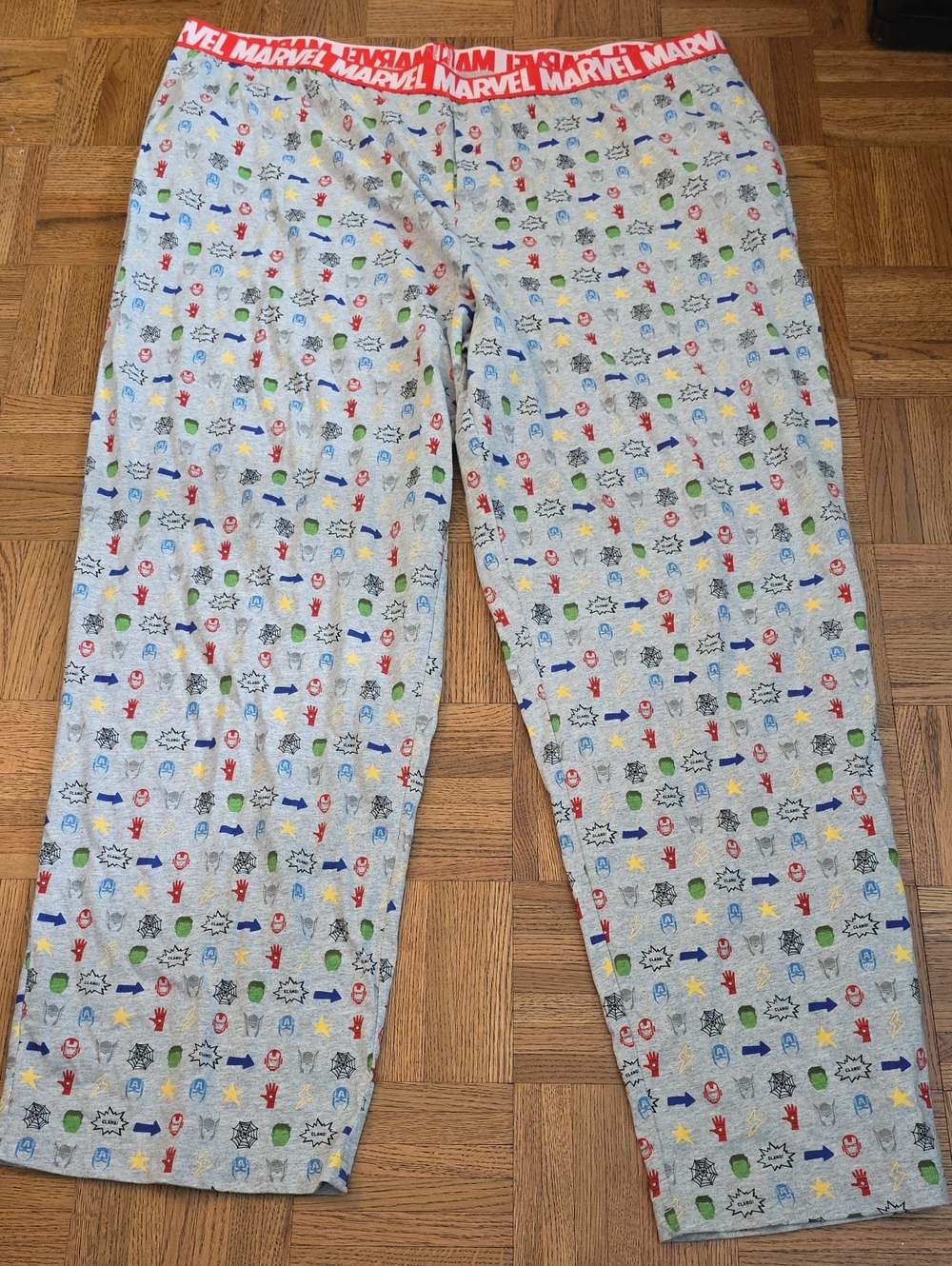 Marvel Gray Pajama Pants, XXL
